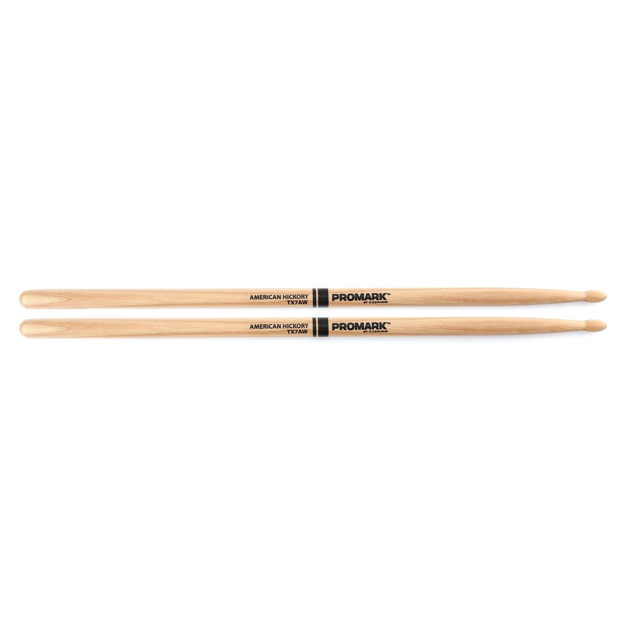 Promark TX7AW Americian Hickory 7A Wood Tip Drumsticks TX7AW
