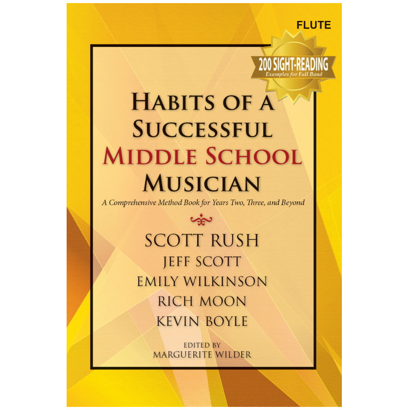 Habits of a Successful Middle School Musician Book - Flute g-9142 