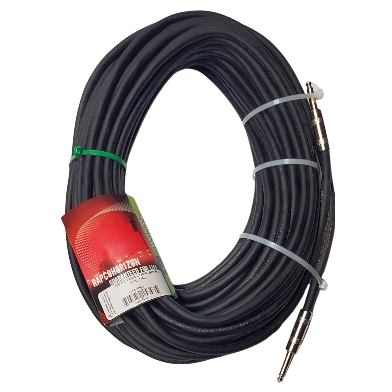 RapcoHorizon 100ft 1/4 to 1/4 Mono Speaker cable Horizon, H14-100