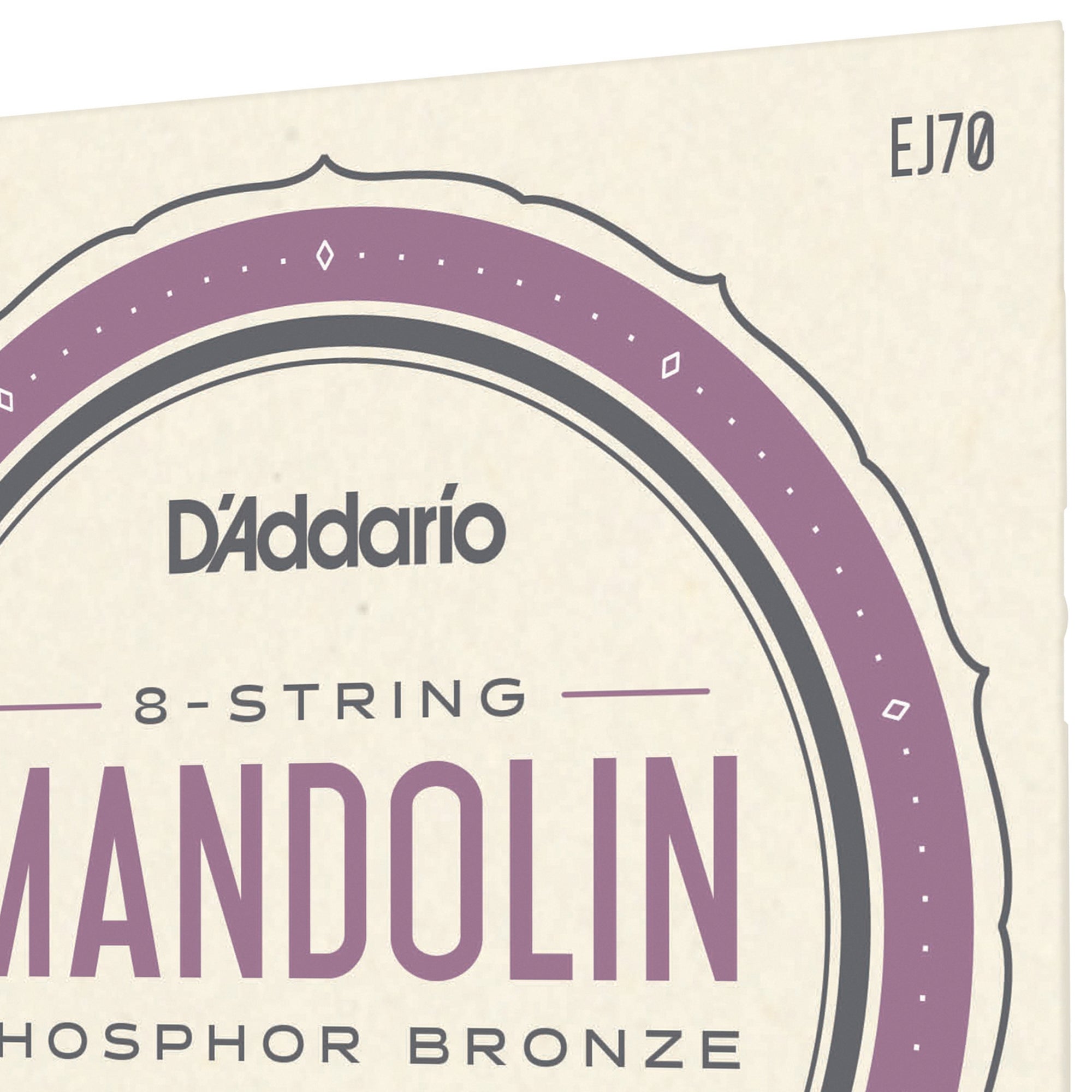 D'Addario EJ70 11-38 Phosphor Bronze Med/Light Ball End Mandolin Strings