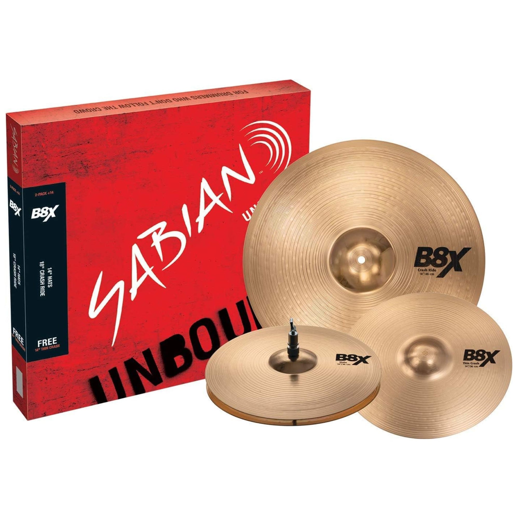 Sabian B8X 2-Pack Cymbal Set with Bonus