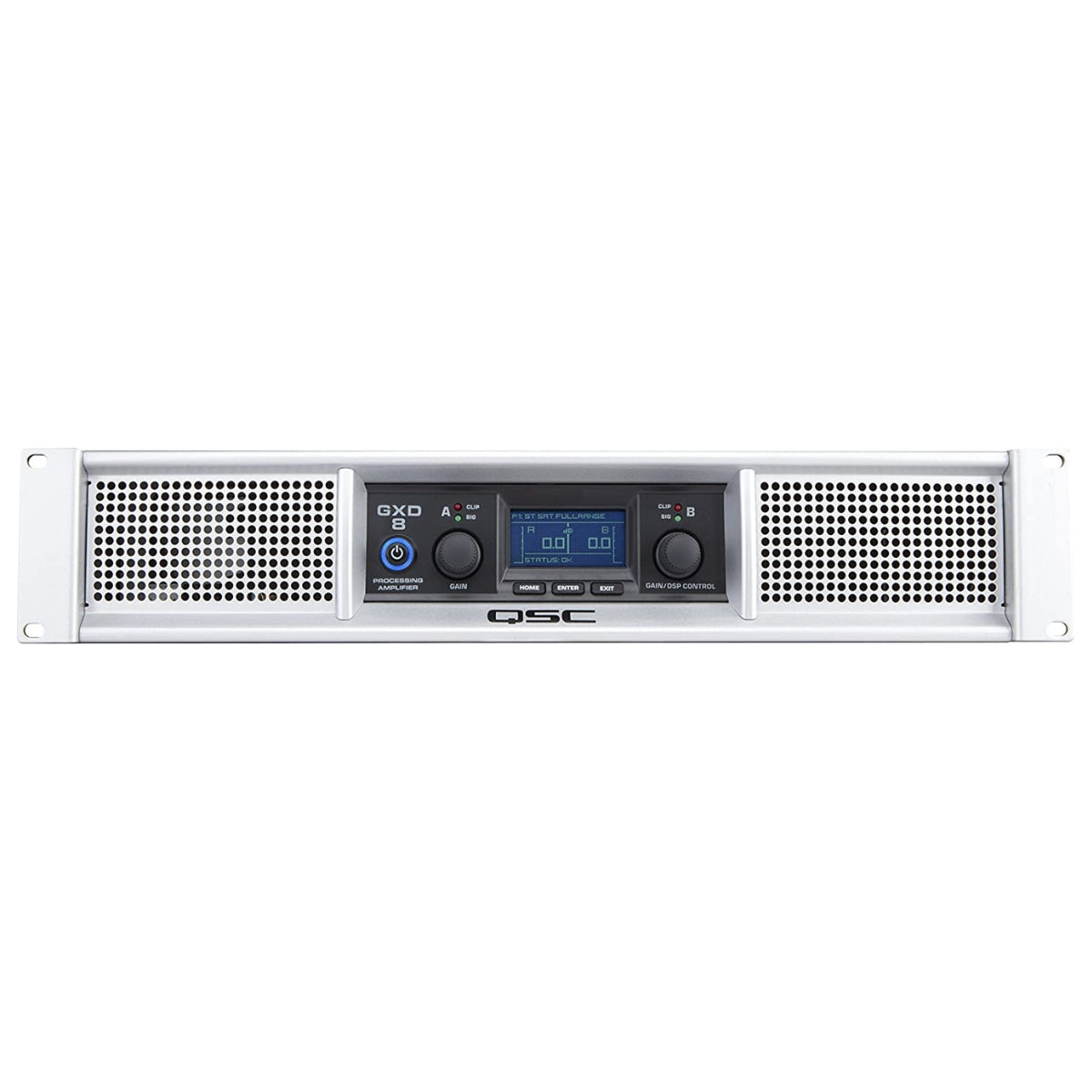 QSC GXD8 800W 2 Channel DSP Power Amp Front