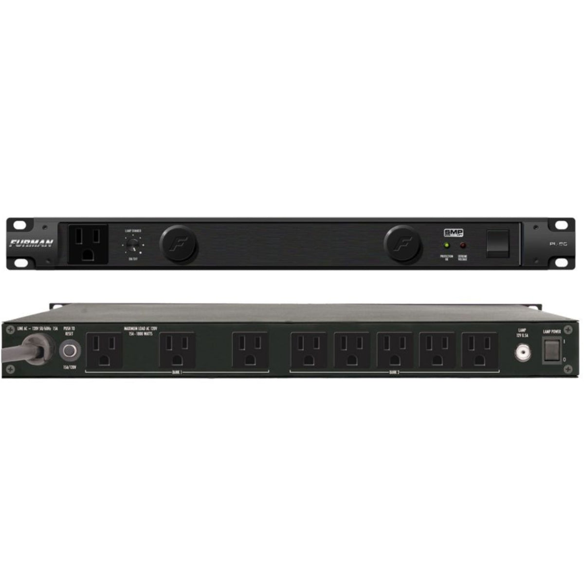 Furman PL-8C Power Conditioner (8-Rear, 1-Front) with Lights