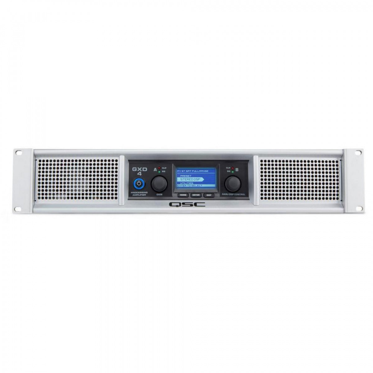 QSC GXD4 400W 2 Channel DSP Power Amp Front