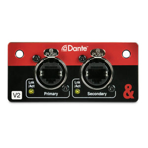 Allen & Heath Dante Audio Interface Module for SQ Mixers - 64x64 Bi-directional Audio M-SQ-SDANTE64-A front view