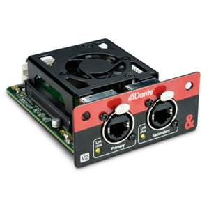 Allen & Heath Dante Audio Interface Module for SQ Mixers - 64x64 Bi-directional Audio M-SQ-SDANTE64-A left side view