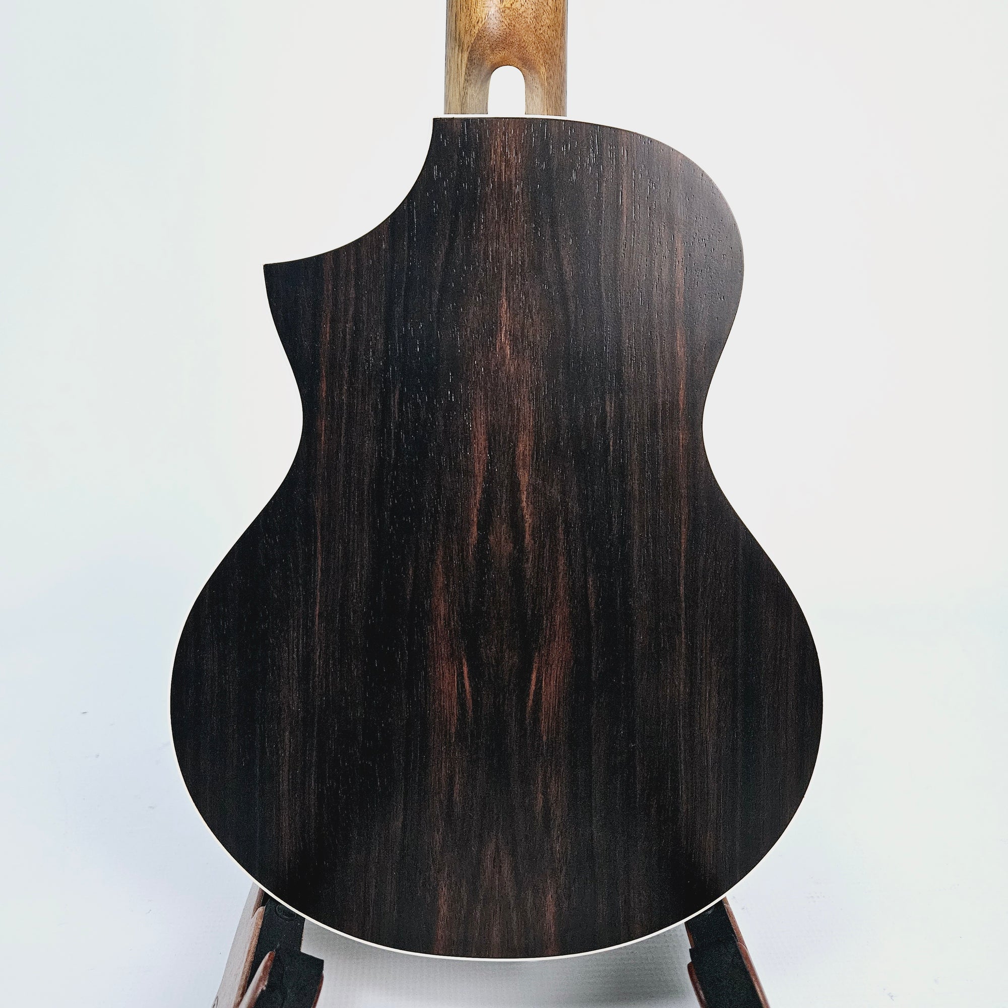 Ibanez Exotic Wood Piccolo Guitar - Dark Brown EWP13DBO Body Back
