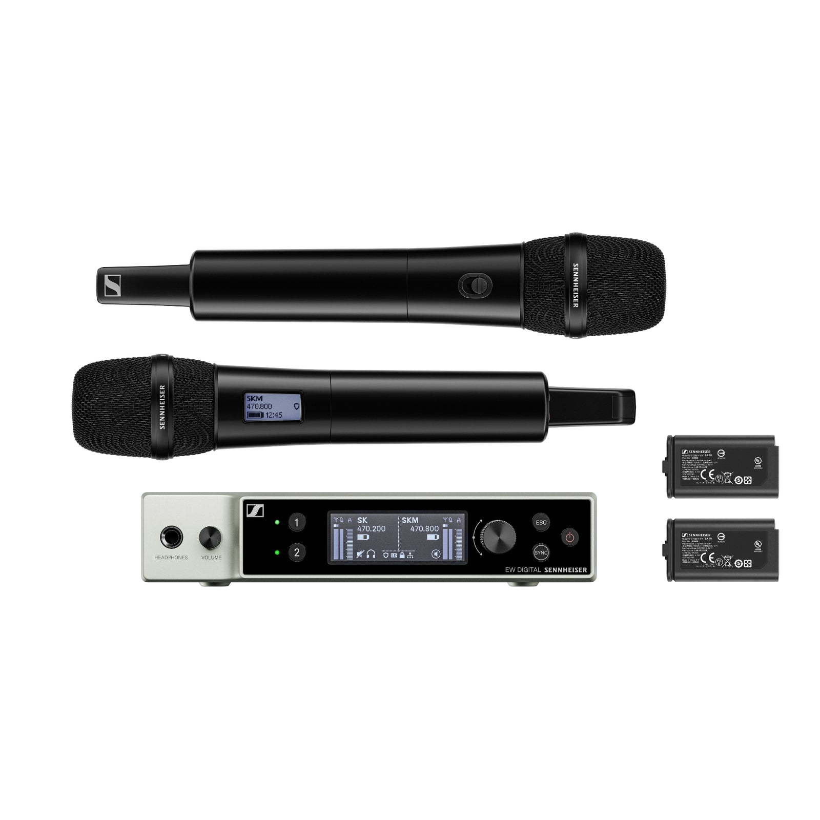 Sennheiser EW-DX 835-S SET Dual Wireless Handheld System (470-550Mhz)