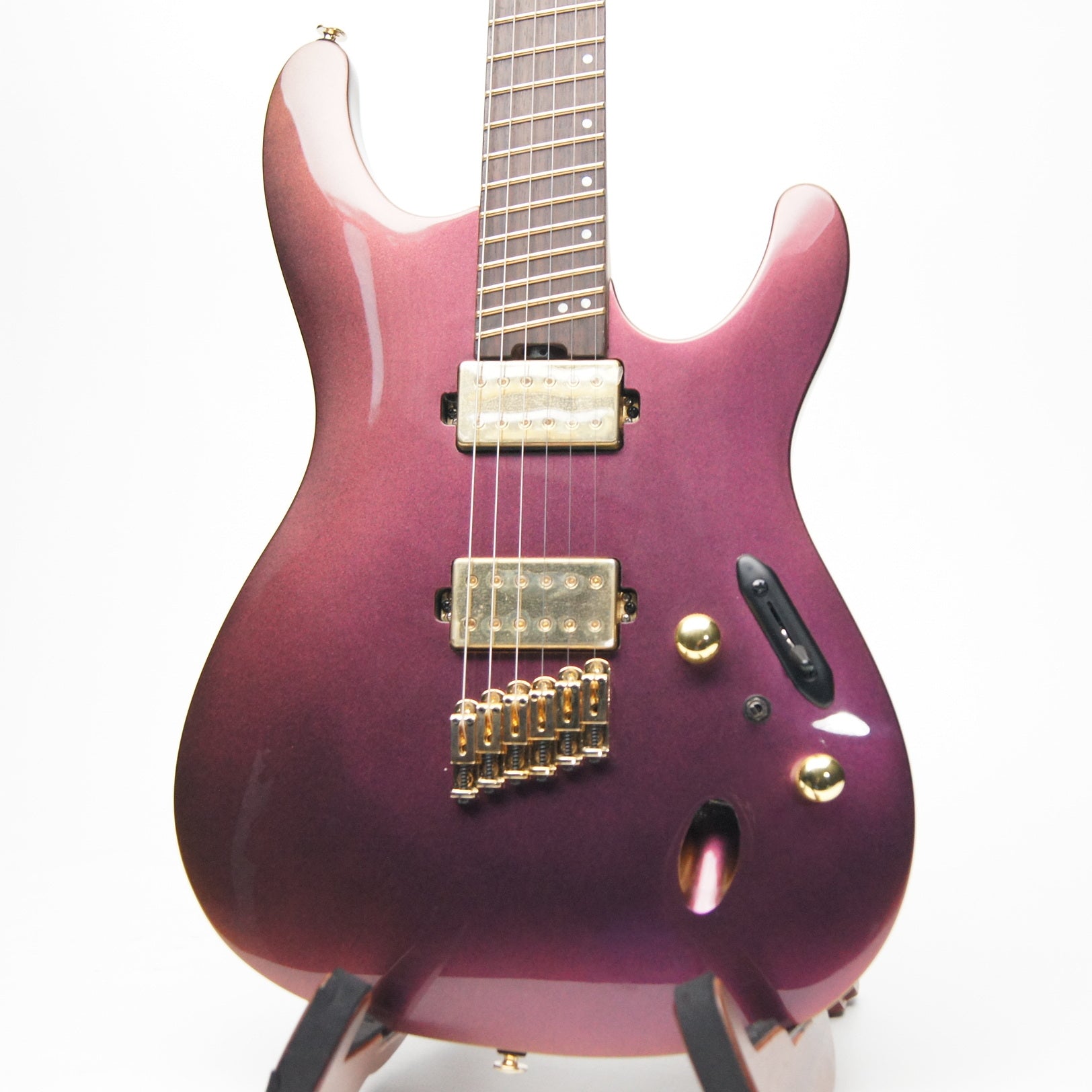 Ibanez SML721RGC Electric Guitar Rose Gold Chameleon- front