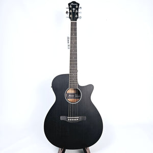 Ibanez Acoustic Electric Guitar - Weathered Black AEG7MHWK Front View