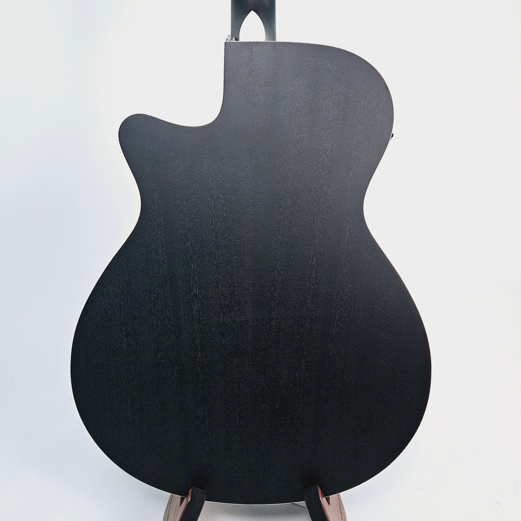 Ibanez Acoustic Electric Guitar - Weathered Black AEG7MHWK Body Back View