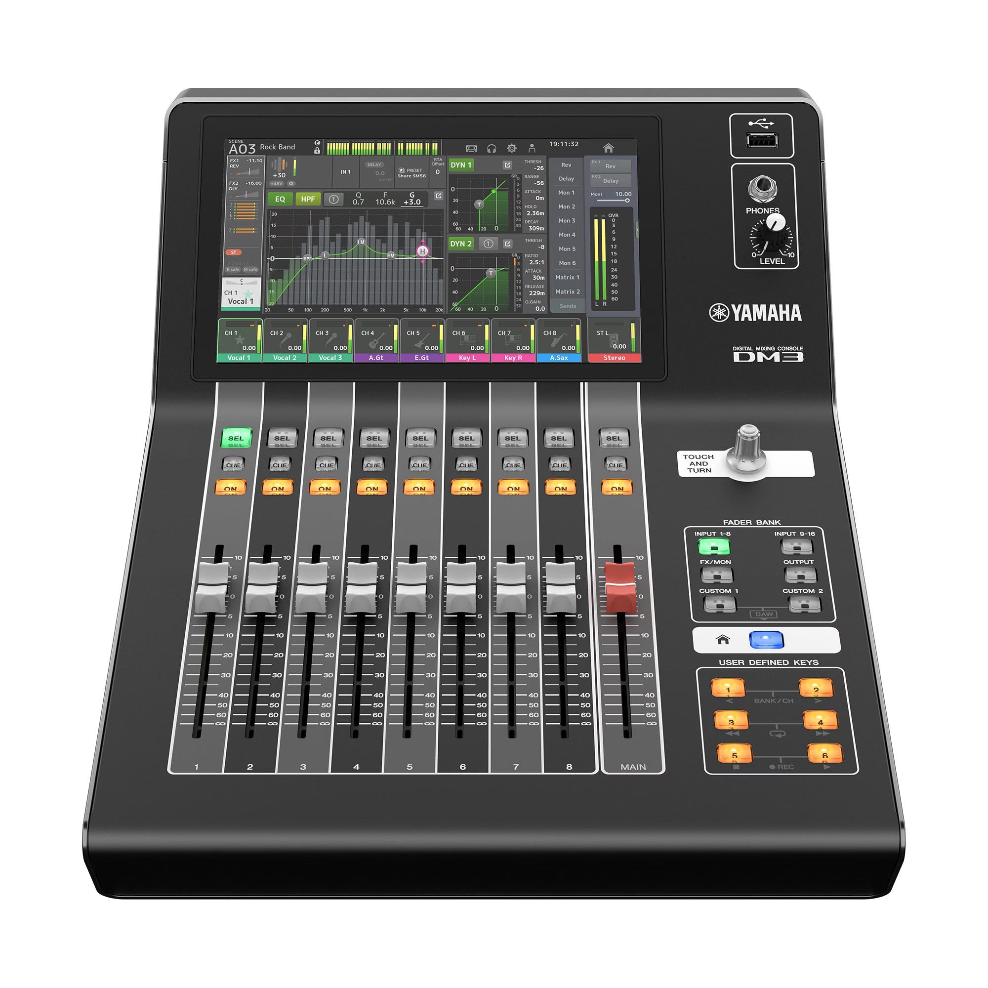 Yamaha DM3 Standard 22-Channel Mixer Front