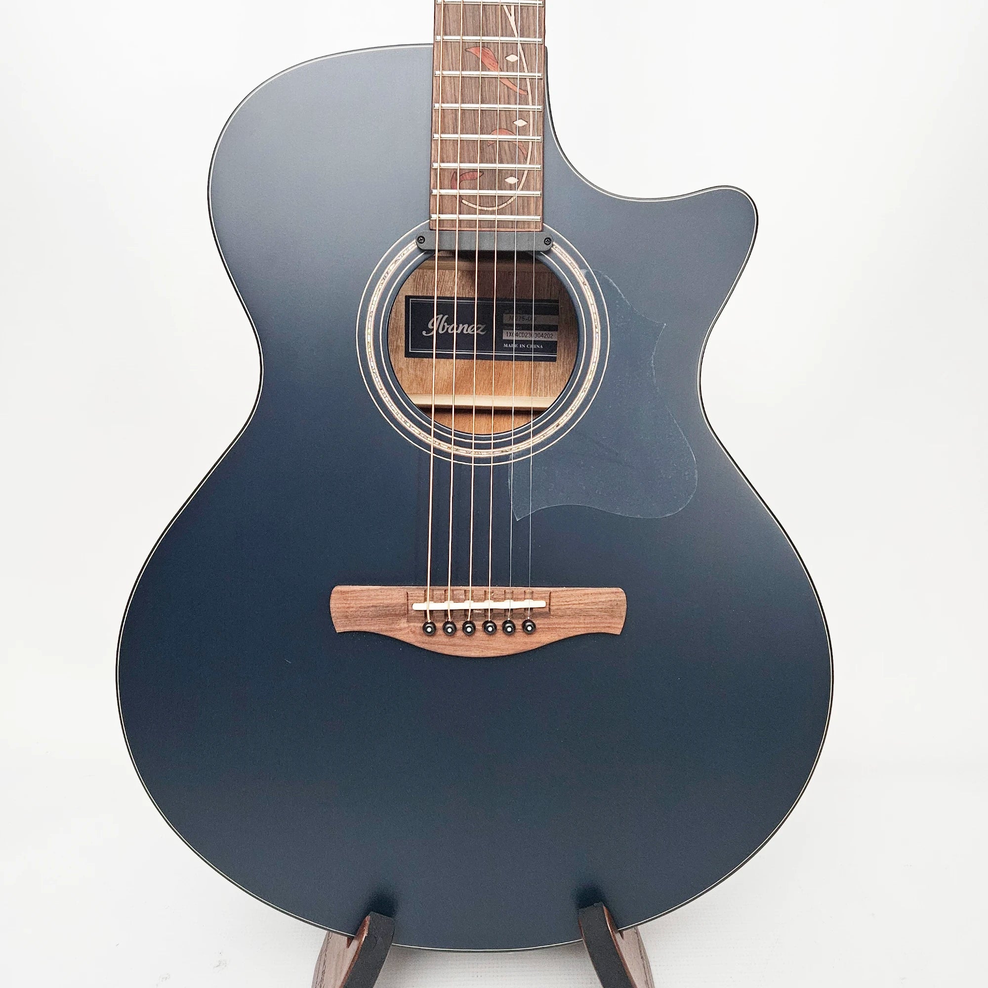 Ibanez AE275DBF Acoustic Electric Guitar - Dark Tide Blue Flat