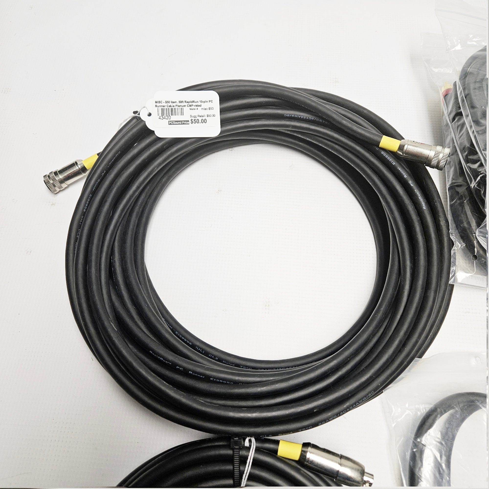 C2G RapidRun VGA 3.5 RCA HD15 Runner & Flying Lead Cable Bundle
