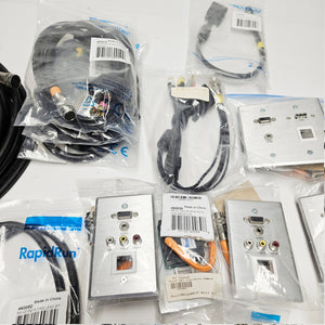 C2G RapidRun VGA 3.5 RCA HD15 Runner & Flying Lead Cable Bundle