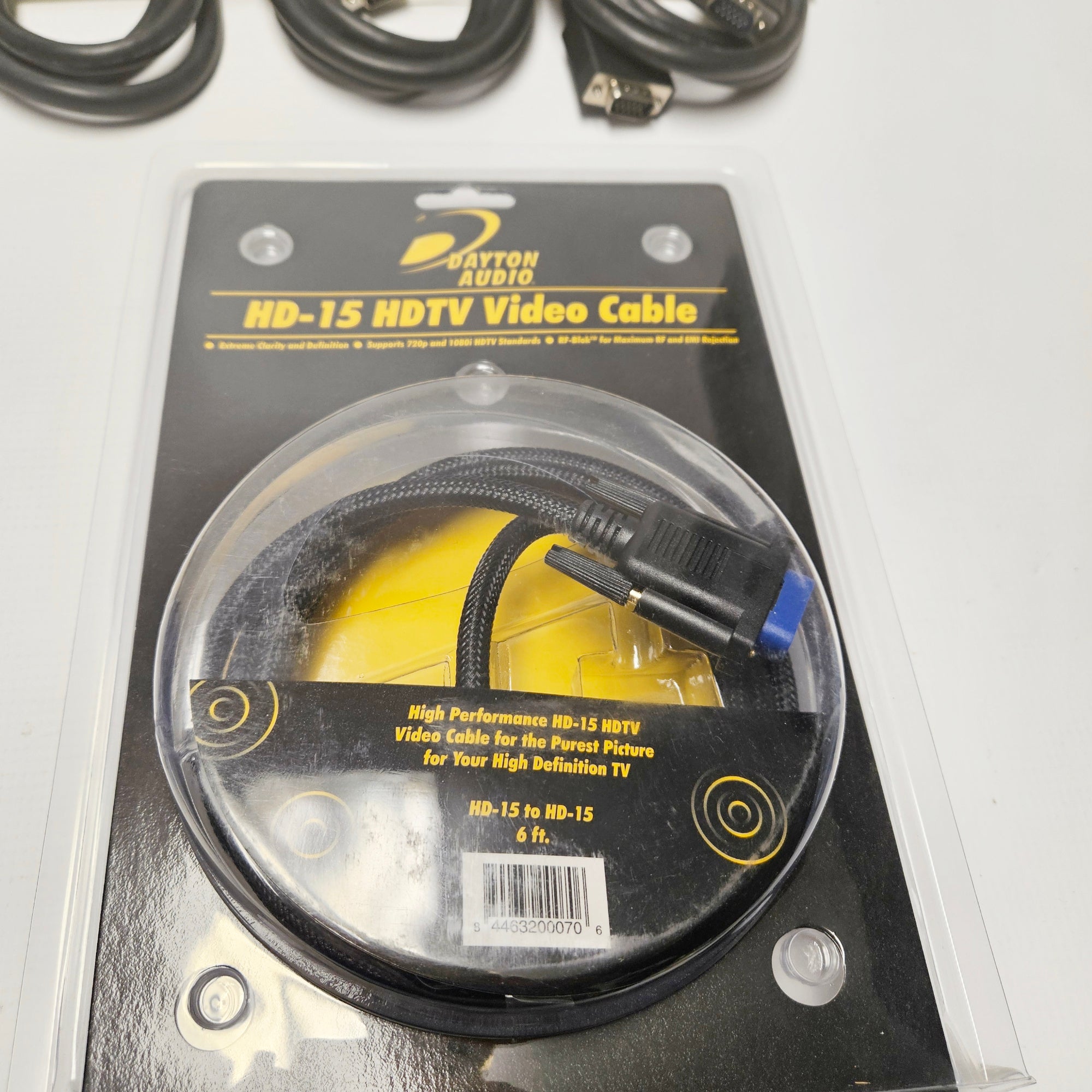 C2G RapcoHorizon Dayton Audio VGA HD15 3.5 Composite RCA Cable Wall Plate Bundle