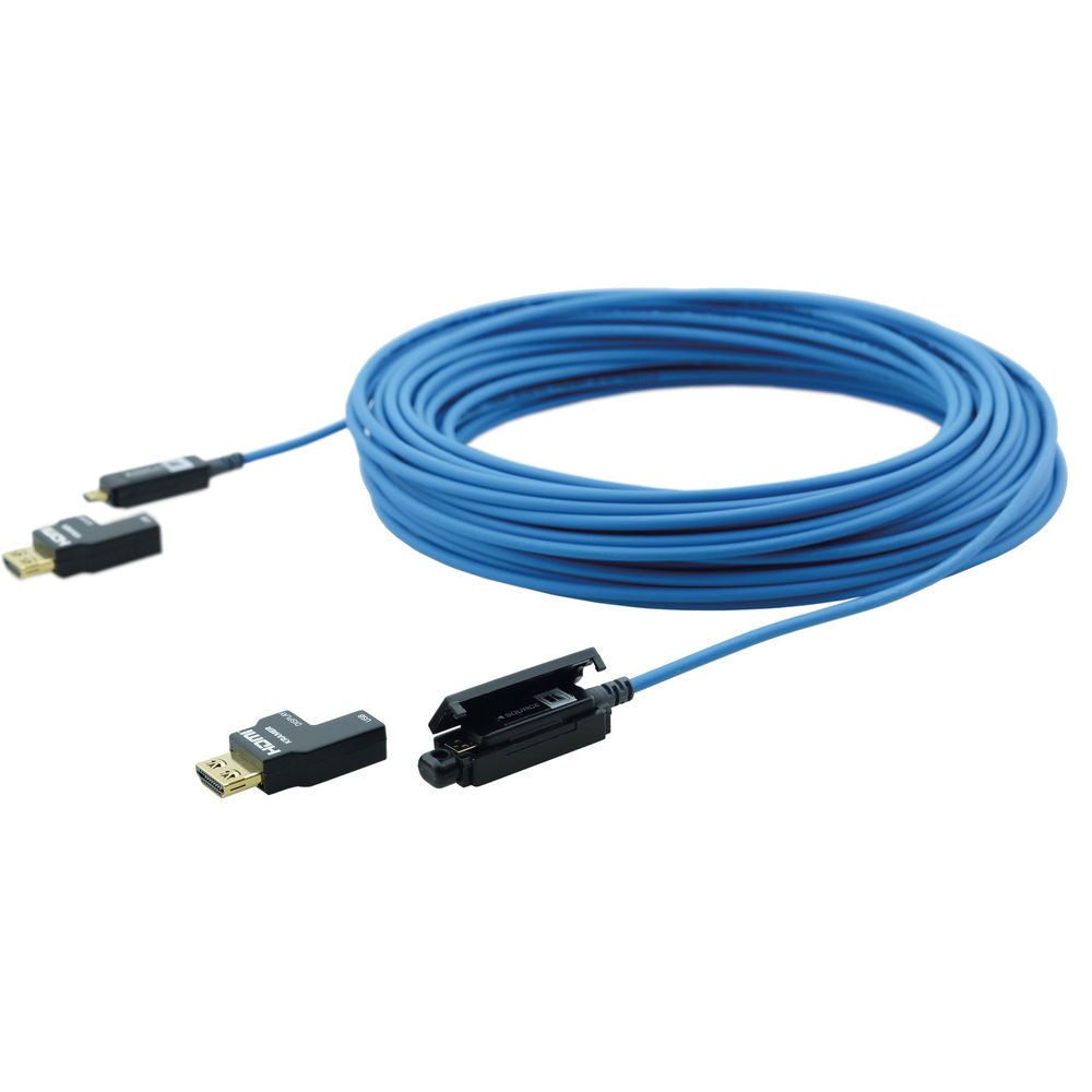 Kramer Plenum-Rated High-Speed Fiber Optic HDMI Cable Removable Connectors 98ft