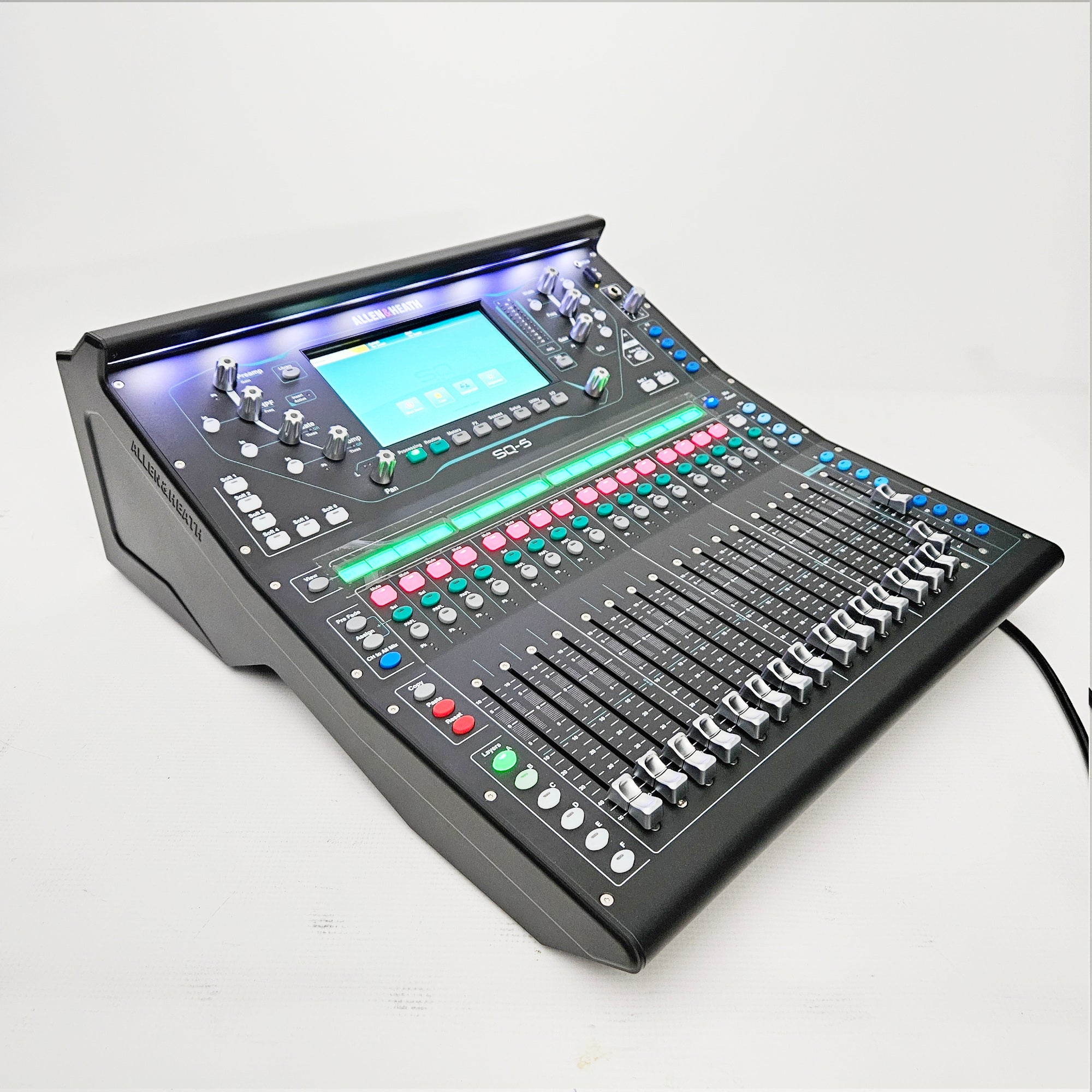 Allen & Heath SQ-5 Digital Mixer side with lights