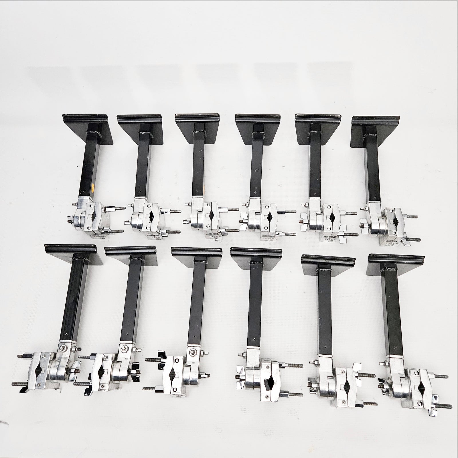 12x Heavy-duty Metal Rotatable Slatwall Clamps Retail Display Drum Hardware