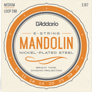 D'Addario EJ67 11-39 Nickel Wound Medium Mandolin Strings