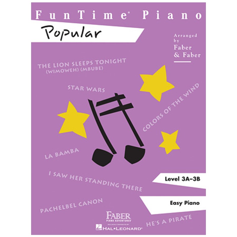Faber FunTime Piano Popular Book Level 3 HL 00420116  FF1007