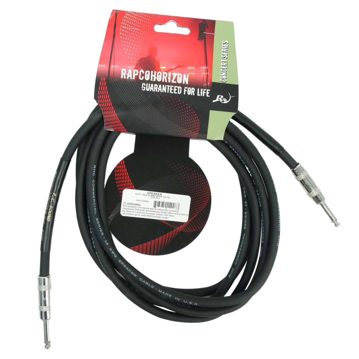 RapcoHorizon H14-10 10ft 1/4" Speaker Cable 14-Gauge H14-10-I