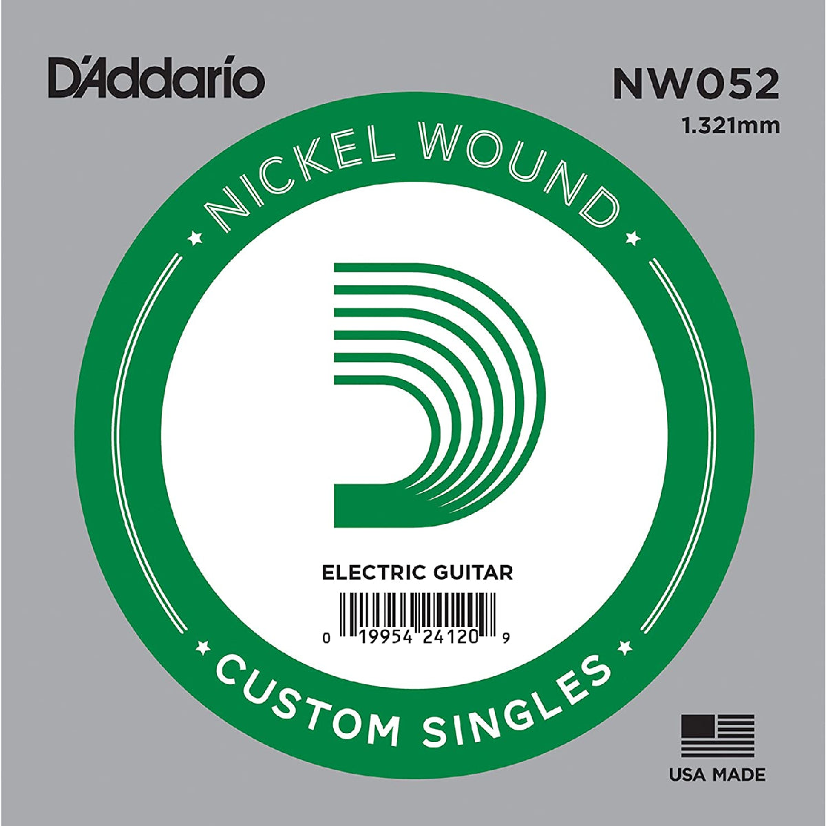 D'Addario NW052 Nickel Wound Single Guitar String .052