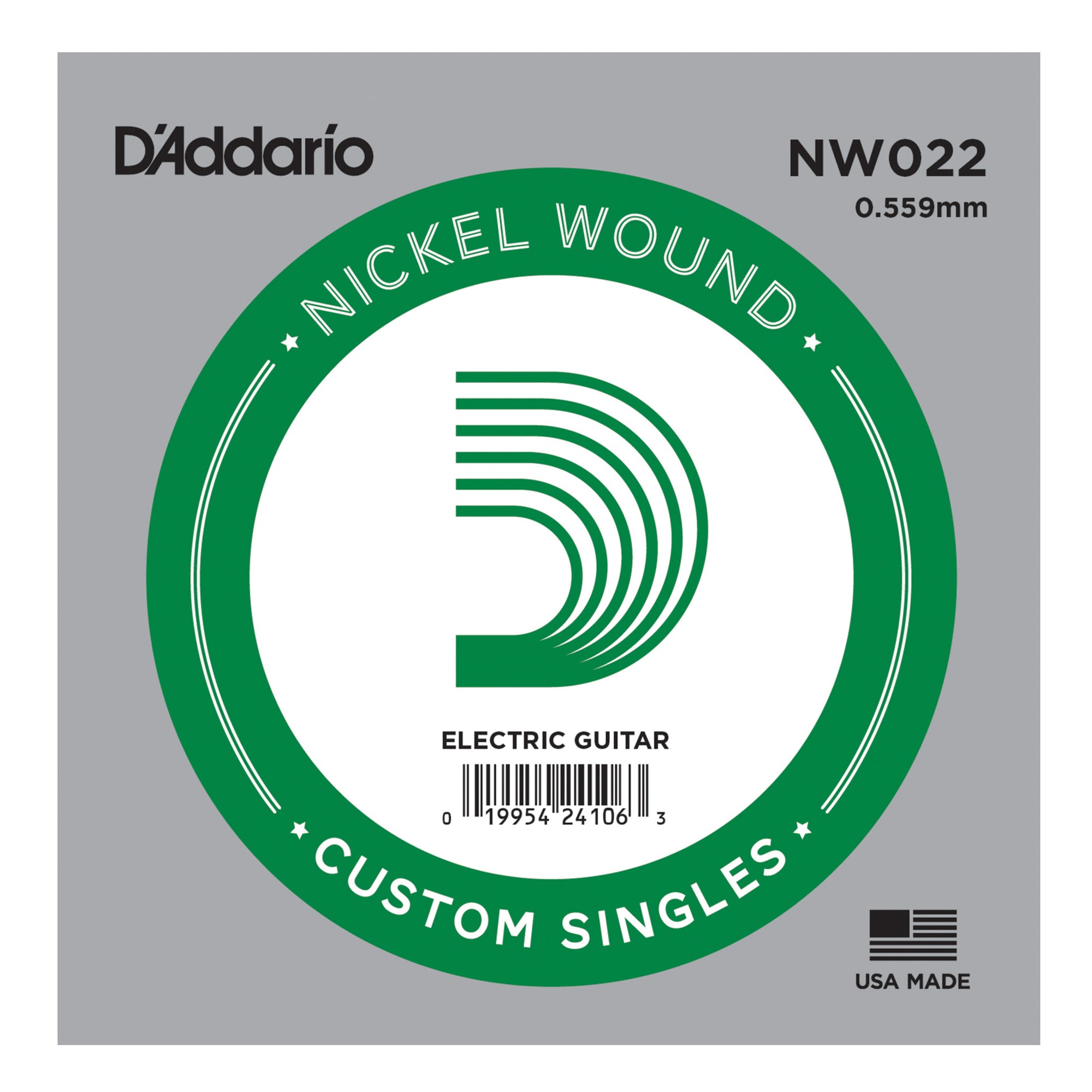 D'Addario NW022 Nickel Wound Single Guitar String .022