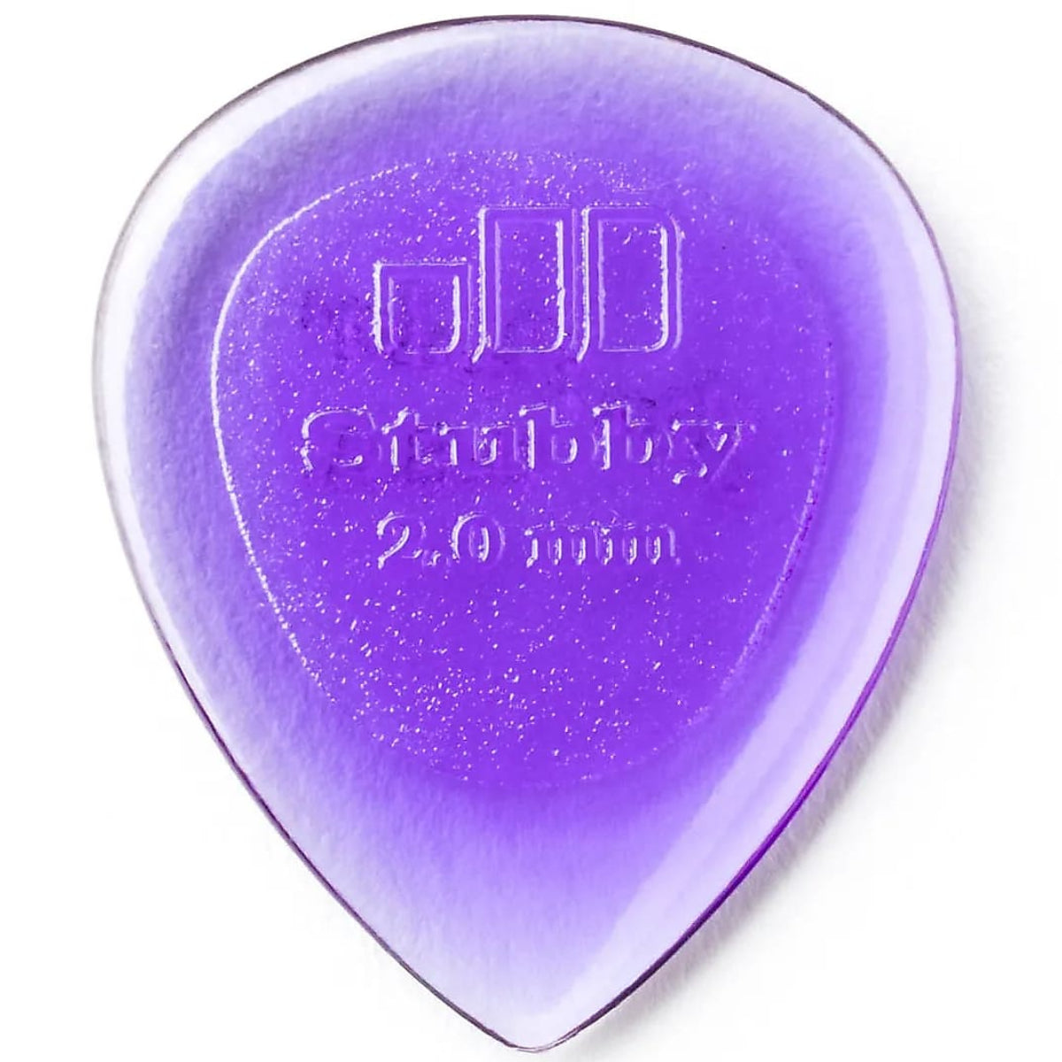 Dunlop 474-200 - EACH 474 Stubby 2.0 Small Purple Guitar Pick EACH
