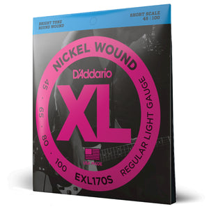 D'Addario EXL170s  45-100 Nickel SHORT Scale Bass Guitar Strings 3rd pic
