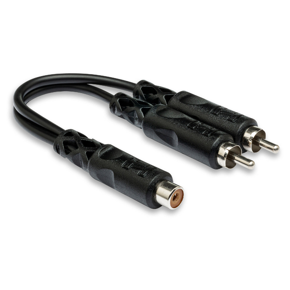 Hosa YRA-105 6in Y Cable - RCA F to Dual RCA