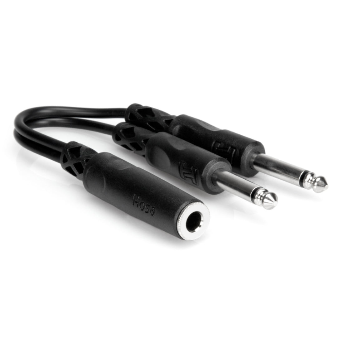 Hosa YPP-106 6in Y Cable - 1/4 TS F to Dual 1/4 TS
