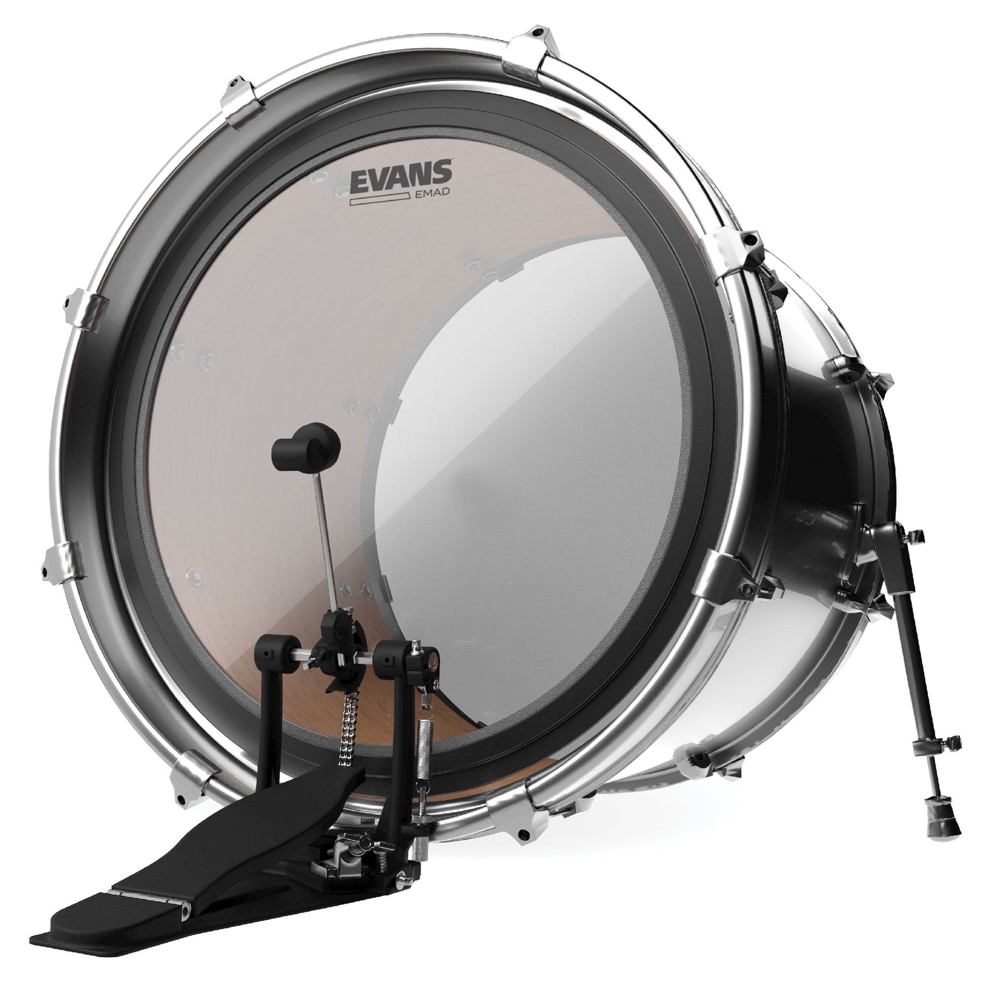 Evans BD22EMAD 22" EMAD Clear 1ply Bass Batter Head BD22EMAD