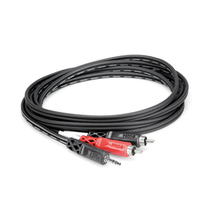 Hosa CMR-210 10ft Stereo Breakout Cable - 3.5mm TRS to Dual RCA