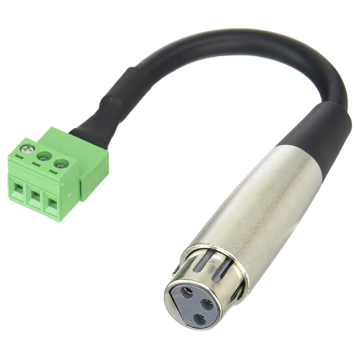 Hosa 6in XLRF to 3-pin Phoenix Male Adapter Cable PHX-106FBULK