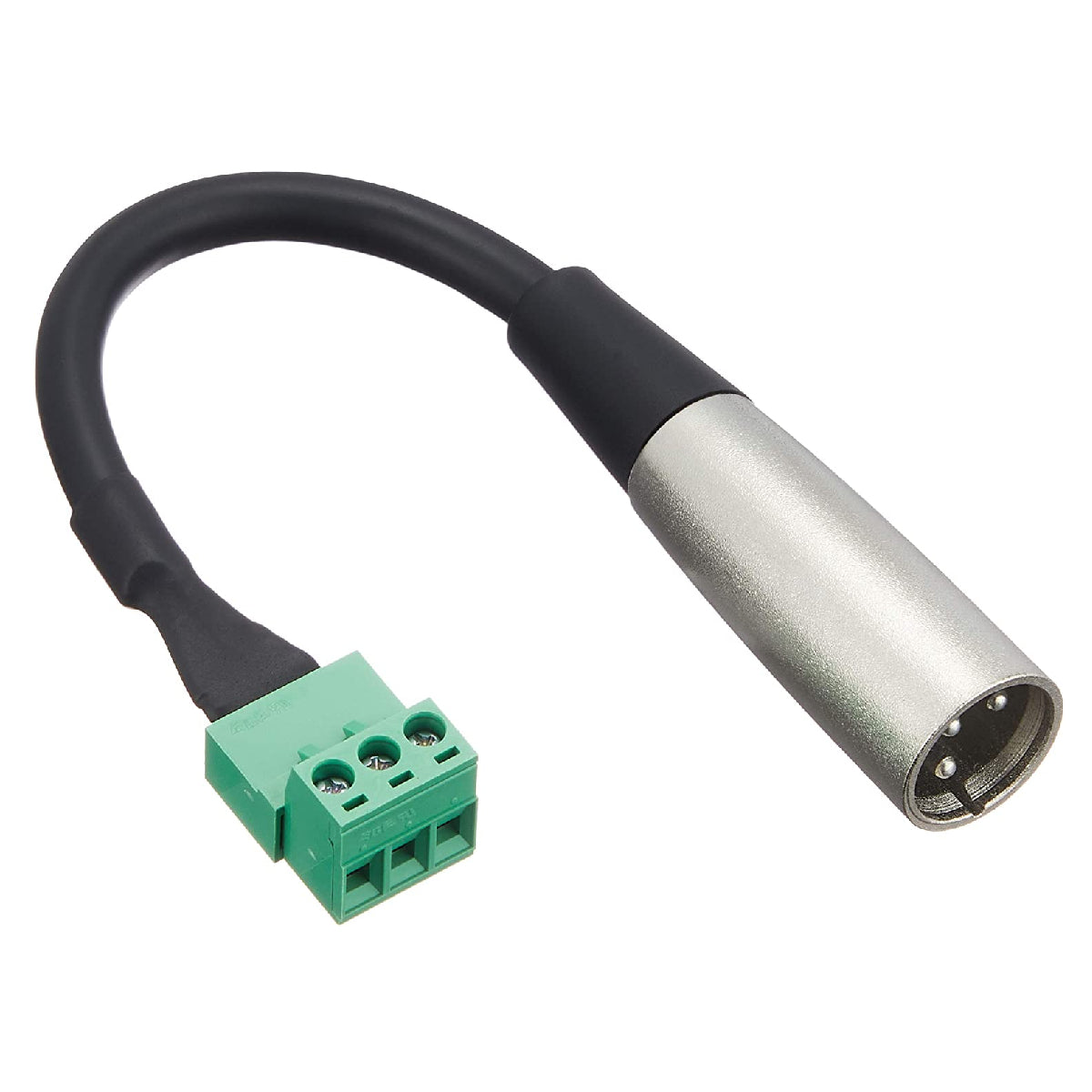 Hosa 6in XLRM to 3-pin Phoenix Male Adapter Cable PHX-106M