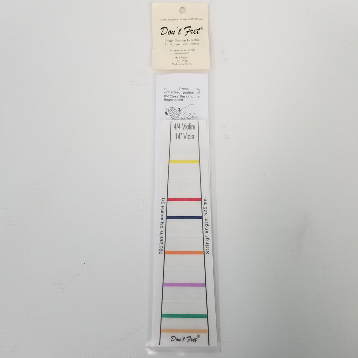 Don't Fret Violin Viola Finger Marker Indicator Decal Stickers - PC ...