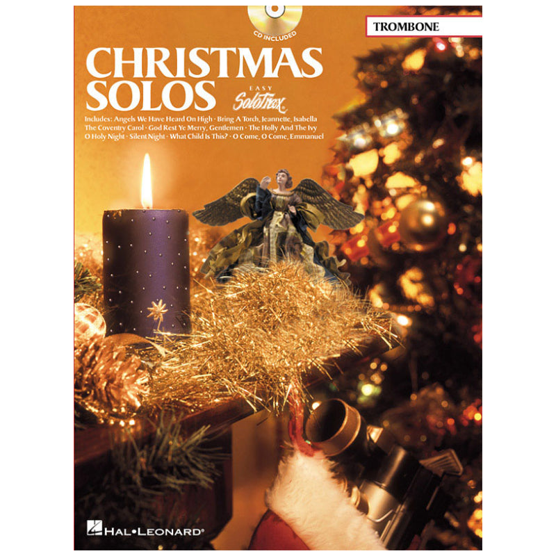 Christmas Solo Easy SoloTrax Trombone Book W/CD HL 00841628