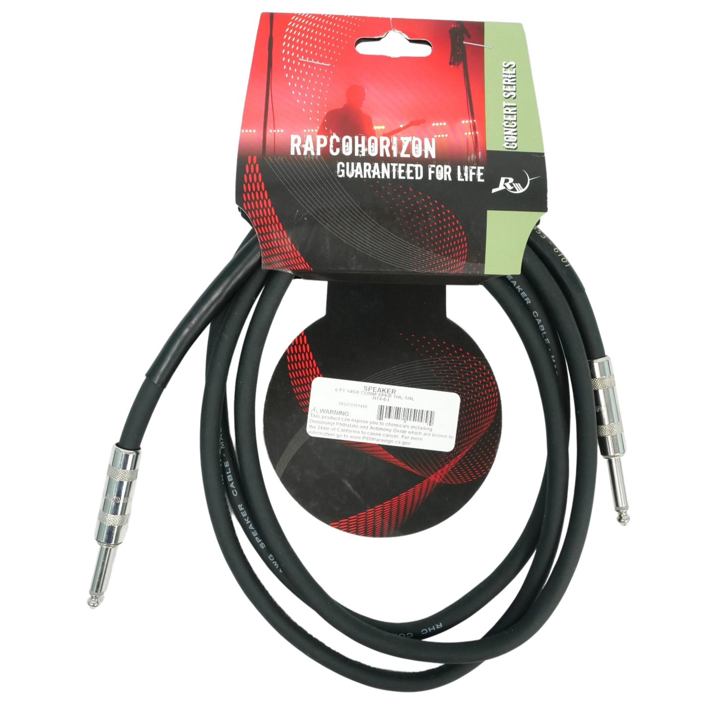 RapcoHorizon H14-6 6ft 1/4" Speaker Cable 14-Gauge H14-6-I