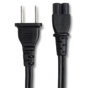 Hosa 8ft Nema 1-15P to IEC C7 Power Cord  PWP-426 Connector Side