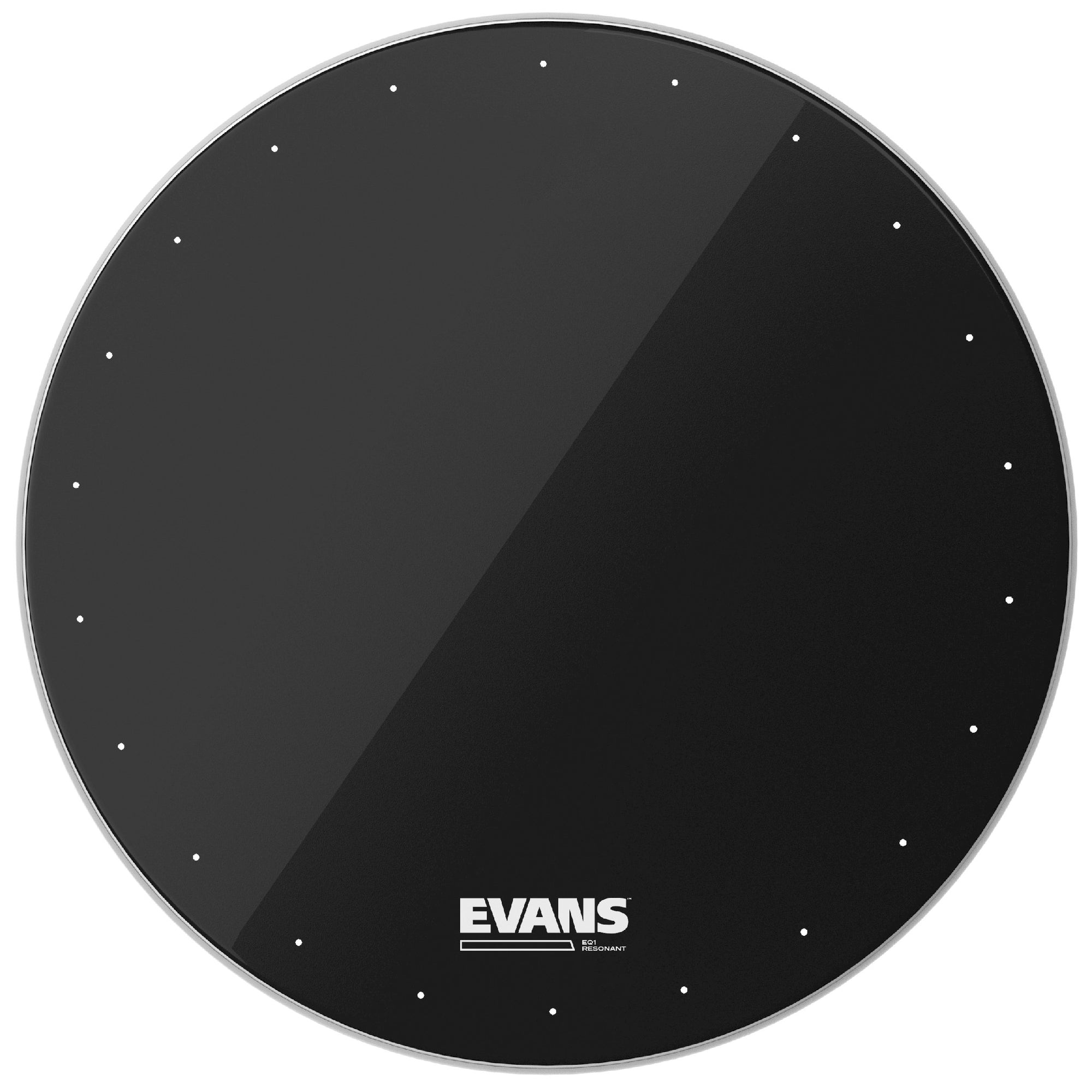 Evans BD22RA 22" EQ1 Resonant Black 1ply Bass Head BD22RA