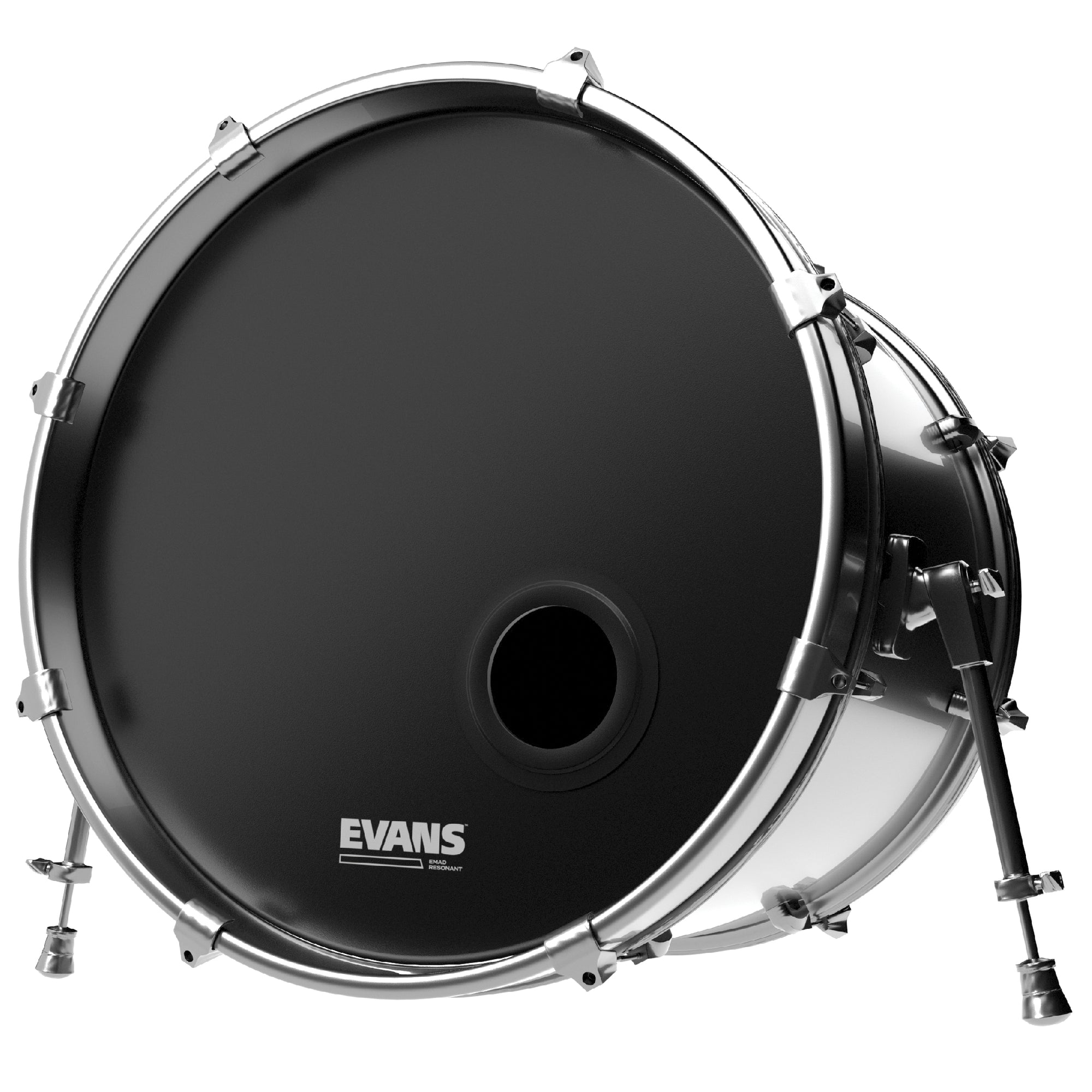 Evans BD22REMAD 22" EMAD Resonant Black 1ply Bass Head BD22REMAD