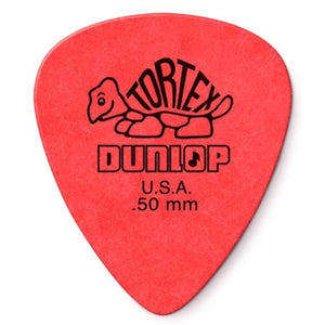 Dunlop 418P50 Tortex Standard .50 Red Guitar Picks - 12 PACK