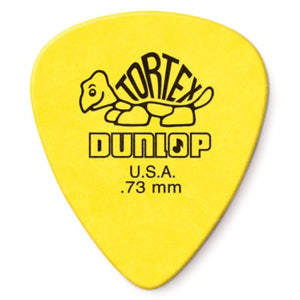 Dunlop 418P73 Tortex Standard .73 Yellow Guitar Picks - 12 PACK