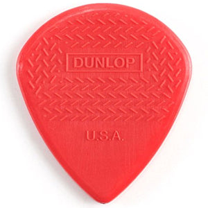 Dunlop 471P3N Nylon Max-Grip Jazz III Red Guitar Picks - 6 PACK