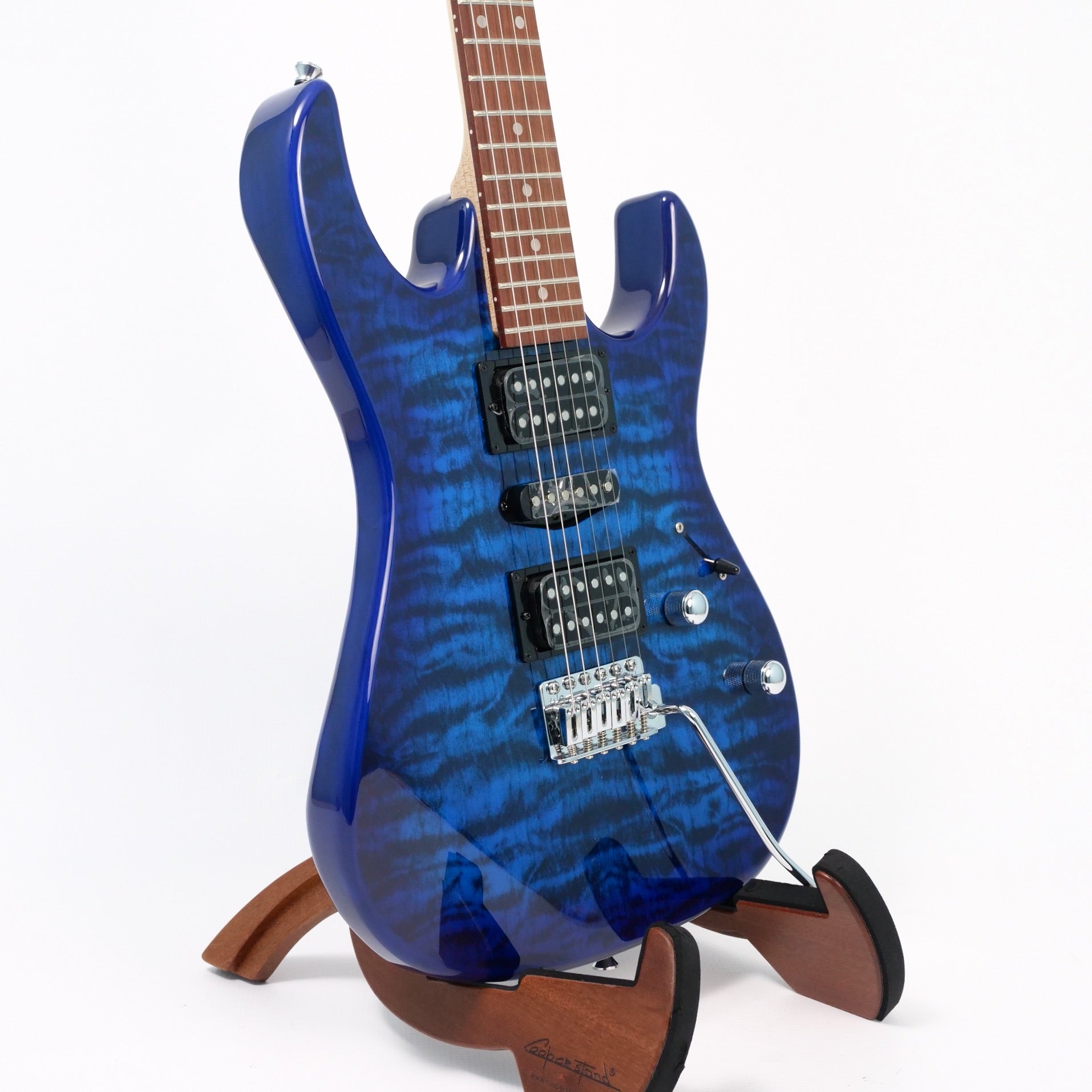 Ibanez GRX70QATBB Gio Quilted Electric Guitar - Trans Blue Burst