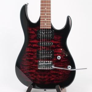 Ibanez GRX70QATRB Gio Quilted Electric Guitar - Trans Red Burst
