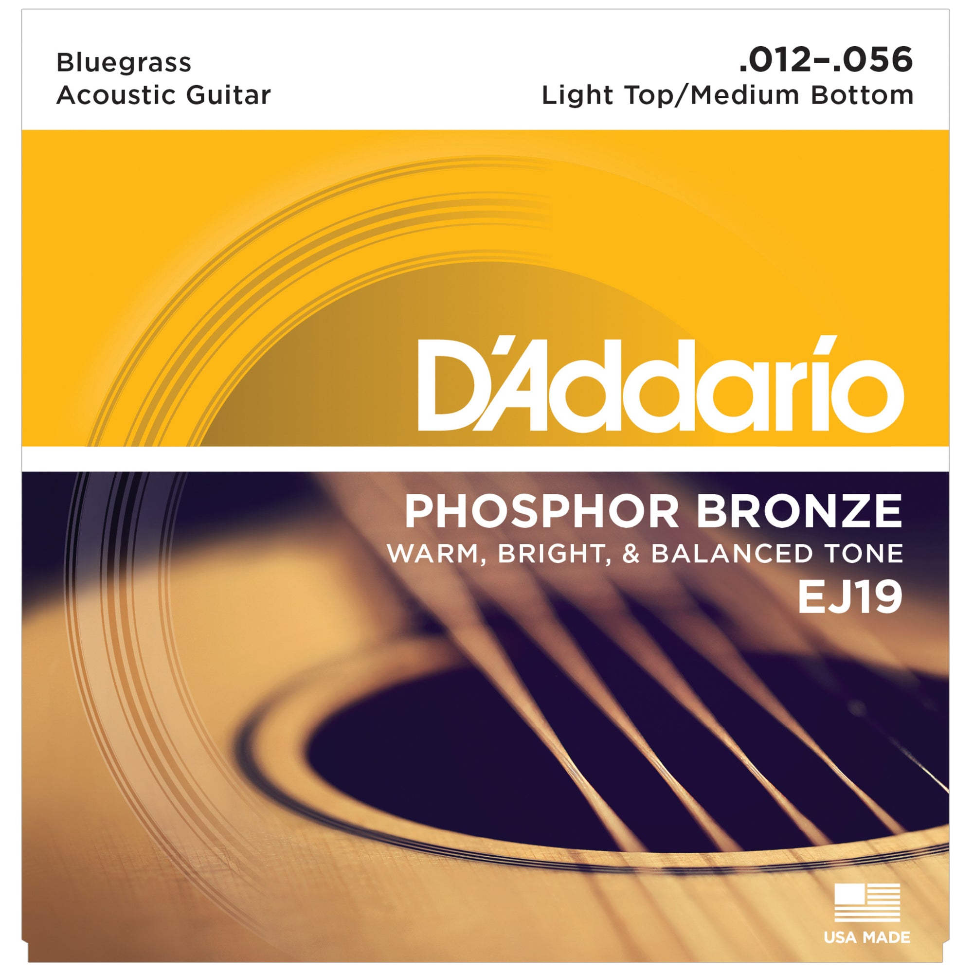 D'Addario EJ19 12-56 Phosphor Bronze Acoustic Strings