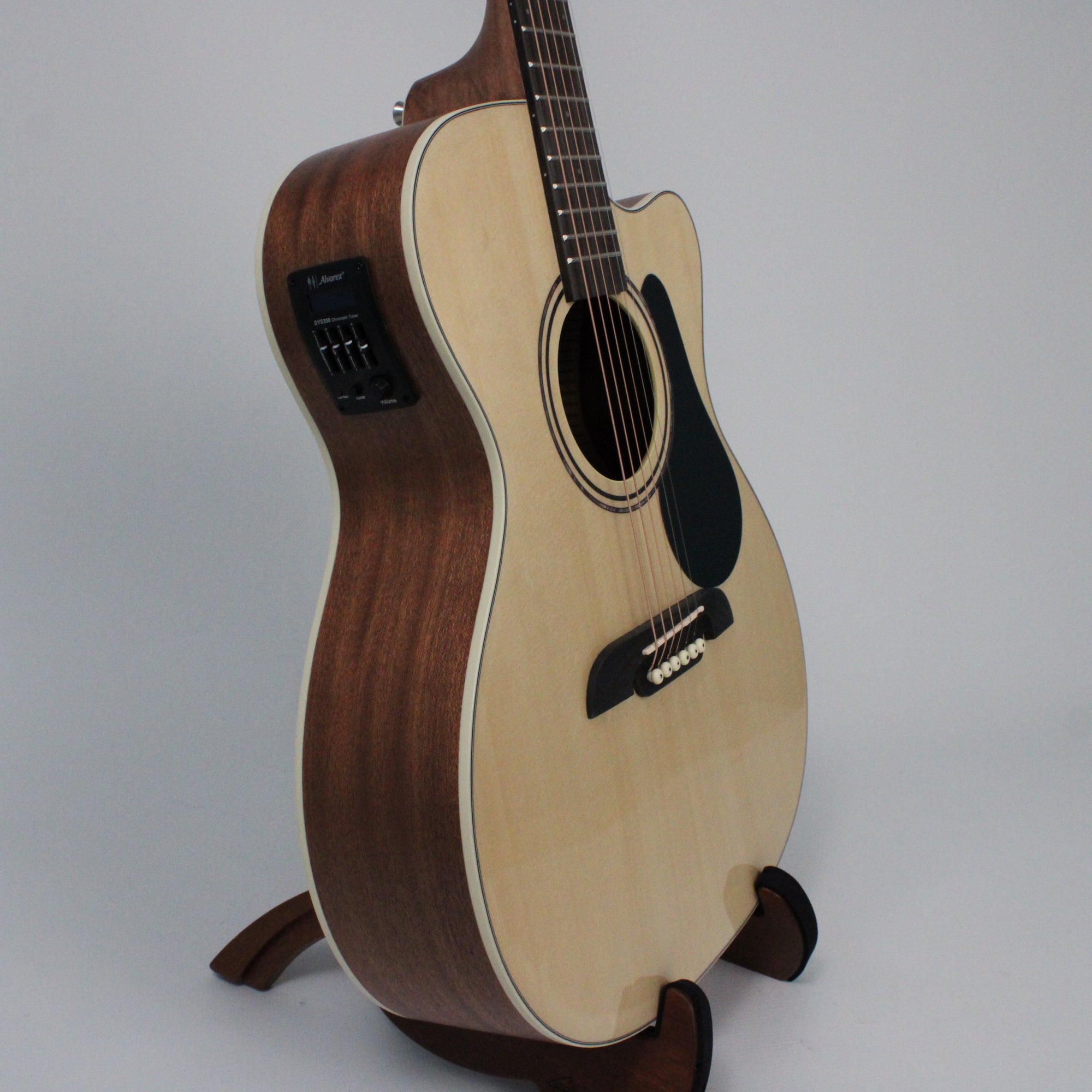 Alvarez RF26CE Acoustic Electric Folk Guitar with Gigbag Left Side