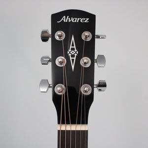 Alvarez RF26CE Acoustic Electric Folk Guitar with Gigbag Headstock